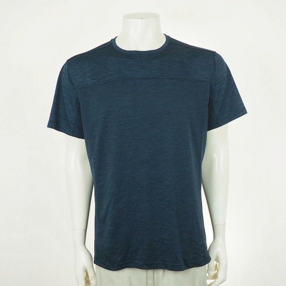 Kuhl Engineered Krew Tee Shirt Mens XL Navy Blue Crew Outdoor Hiking Performance